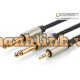 Cáp Audio 3,5mm to 2 đầu 6,5mm dài 5m Ugreen 10619 mạ vàng