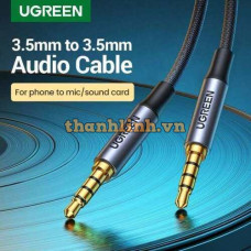 Cáp đực 3.5mm Vỏ nhôm bện 1M 10648