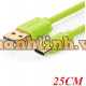 Ugreen 10659 25CM Màu xanh lá Cáp Usb 2.0 Sang Type-C mạ vàng US141 20010659