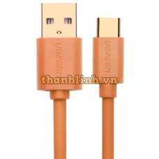Ugreen 10665 25CM Màu Cam Cáp Usb 2.0 Sang Type-C mạ vàng US141 20010665