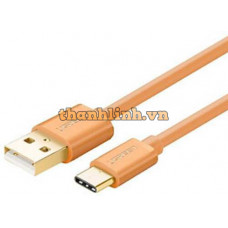 Ugreen 10667 1M Màu Cam Cáp Usb 2.0 Sang Type-C mạ vàng US141 20010667