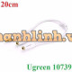 Cáp chia 2 cổng Audio 3.5mm dài 20cm Ugreen 10739 cao cấp (màu trắng)