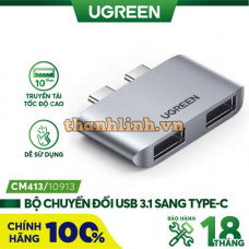 Ugreen 10913 macbook hub 2 x USB Type-C ra 2 x USB 3.0