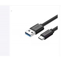 Ugreen 10965 2M cáp USB A ra Type-C mỏng dẹp 2 5mm màu đen dây bện dù US330 20010965