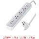 Ổ cắm điện đa năng 6 in 1 AC GaN Power Strip Ugreen 15143 cao cấp (EU Plug)