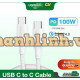 Cáp Sạc Nhanh Ugreen USB-C Sang USB-C Silicone Trắng 1.5M 15268