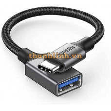 Cáp OTG Ugreen USB-C Male to USB-A 3.0 Female (Đen) 15305