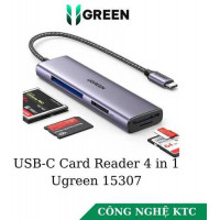 Đầu đọc thẻ USB - C hỗ trợ SD/TF/CF 3.0/MS Ugreen 15307 CM627