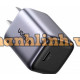 Sạc nhanh Ugreen Nexode 20W USB-C PD GaN US (Trắng) 15328
