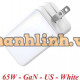 Sạc Nhanh Ugreen Nexode 65W 3 Cổng PD GaN (2C1A) US (Trắng) 15333