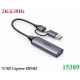 USB Capture HDMI, live streaming 2K@30Hz HDMI to USB 3.0, Type-C Ugreen 15389-CM629 cao cấp