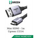 Cáp Mini HDMI to HDMI dài 1m hỗ trợ 8K Ugreen 15514