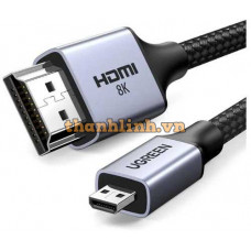 Cáp Micro HDMI to HDMI dài 1m hỗ trợ 8K Ugreen 15516