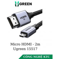 Cáp Micro HDMI to HDMI dài 2m hỗ trợ 8K Ugreen 15517