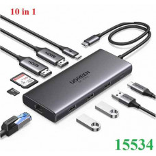 Docking Station 10 in 1 Type-C Thunderbolt Revodok Pro 210 ra HDMI, USB, LAN, SD/TF, PD Ugreen 15534