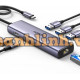 Hub USB Type-C 6 trong 1 ra HDMI 4K@30Hz, USB 3.0, Lan 1Gbps, Sạc PD 100W Ugreen 15598 cao cấp
