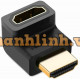 Đầu nối HDMI vuông góc 90 độ Ugreen 20110 (bẻ lên)