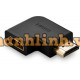 Bộ chuyển đổi left HDMI 90° đực ra cái model 20111 đen Ugreen 20111