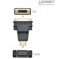 Đầu rắc chuyển đổi HDMI sang DVI-I Ugreen 20123 Cao cấp