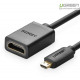 Cáp chuyển đổi micro HDMI to HDMI âm dài 20cm Ugreen 20134