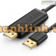 Cáp Ugreen USB 2.0 Data Link 2m (Đen) 20233