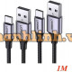 Cáp USB 3.0 A/M to USB-C/M Ugreen vỏ nhôm màu xám đậm 1m (Đen) 20287
