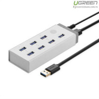 Ugreen 7 Ports 3.0 USB Hub Power Adapter 1m (Trắng) 20296