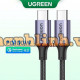 Cáp sạc nhanh, dữ liệu USB Type-C to Type-C QC4.0, PD3.0 100W dài 0,5M Ugreen 20478 cao cấp