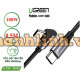 Cáp dữ liệu, sạc nhanh 100W Type-C to Type-C bẻ góc 90 độ dài 0,5M Ugreen 20582 cao cấp