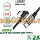 Cáp dữ liệu, sạc nhanh 100W Type-C to Type-C bẻ góc 90 độ dài 3M Ugreen 20583 cao cấp