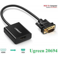 Cáp chuyển đổi HDMI sang VGA có âm thanh Ugreen 20694 chính hãng