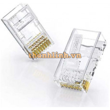 Đầu mạng RJ45 Ugreen Cat6 Phích cắm mô-đun 3U 100 gói 20800
