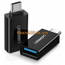 Đầu chuyển đổi USB Type-C to USB 3.0 (OTG) Ugreen 20808 cao cấp (Đen)