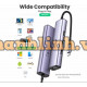 Hub chuyển đổi USB Type-C ra Lan 1000Mbps Kèm HUB 3 Cổng USB 3.0 Ugreen 20920 cao cấp