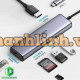Thiết bị mở rộng USB type-C to HDMI 4K@60hz/ Hub USB 3.0/ SD/TF/Lan Gigabit chính hãng Ugreen 20954