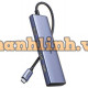 Bộ chuyển đổi USB-C sang 3*USB 3.0+HDMI+SD/TF hỗ trợ 4K Ugreen (20956) CM511