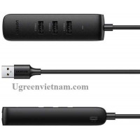Hub chia USB 2.0 ra 3 cổng USB 2.0 + Lan 100Mbps Ugreen 20984 (hỗ trợ nguồn USB Type-C)
