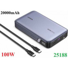 Sạc dự phòng PD 100W Nexode 20000mAh sạc nhanh 3 cổng PD 3.0 cho nhiều thiết bị Ugreen 25188 cao cấp