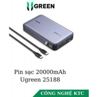 Pin sạc dự phòng 20000mAh Ugreen 25188