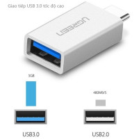 Đầu chuyển đổi USB Type-C to USB 3.0 (OTG) Ugreen 30155 chính hãng