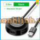 Hub USB 2.0 Ugreen 4 Cổng 50cm (Đen) 30254