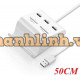 Ugreen 30339 50CM màu Trắng Bộ chia HUB USB 2.0 sang 3 USB 2.0 + đọc thẻ TF SD MS M2 có khay đỡ 30339 20030339