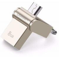 Ugreen 30430 8G màu Bạc USB thẻ nhớ 2.0 + MICRO USB hỗ trợ OTG US179 20030430