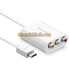 Bộ chuyển đổi HDMI ra AV model 30452 trắng 1M Ugreen 30452