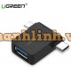 Bộ chuyển đổi C to USB 3.0 Micro USB + USB model 30453 đen Ugreen 30453