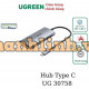 Bộ chia USB Type-C ra 2 USB Type-C và 2 USB Type-A 3.1 tốc độ 10Gpbs Ugreen 30758