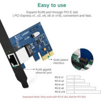 Card mạng Lan PCI Express Gigabit Ethernet 10/100/1000Mbps Ugreen 30771 cao cấp