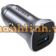 Sạc xe hơi USB kép Ugreen (Xám không gian) 30780