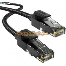 Ugreen 30794 20M Đen OD5 5mm CAT7 Cáp Ethernet đồng dây dù