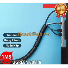 Dây ống xoắn PE 1M5 Ugreen 30818, bảo vệ các loại dây an toàn và tiện dụng